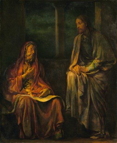 Visita de Nicodemo a Cristo de John La Farge