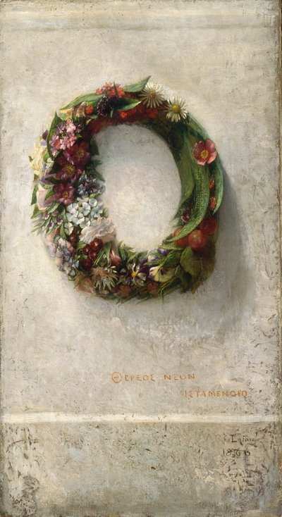 Corona de flores, 1866 de John La Farge