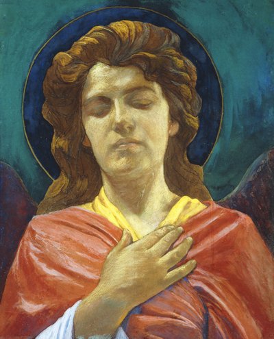 Cabeza de un ángel de John La Farge or Lafarge