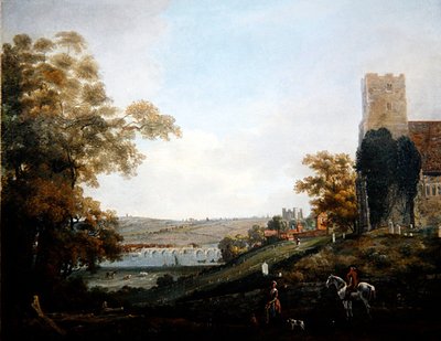 Rochester desde las orillas del Medway de John Laporte