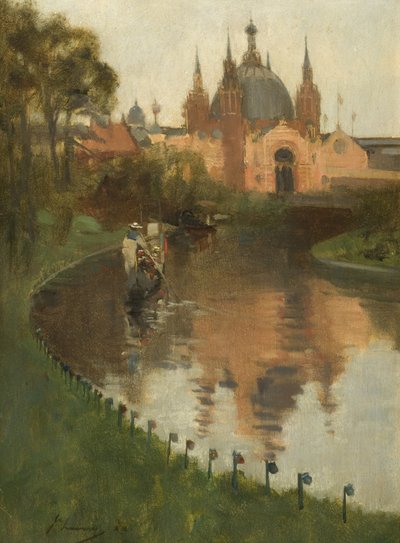Kelvingrove, Vista desde el Río, 1888 de John Lavery