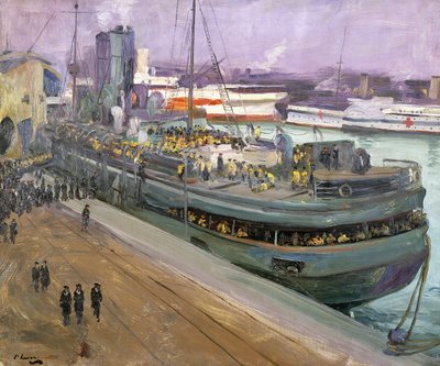 Marineros embarcando, Southampton de John Lavery