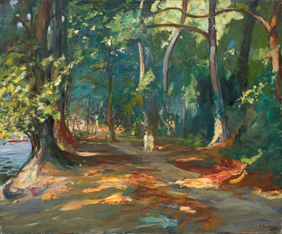 El camino junto al río, Maidenhead de John Lavery