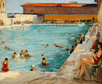La Piscina del Pueblo, Palm Beach de John Lavery