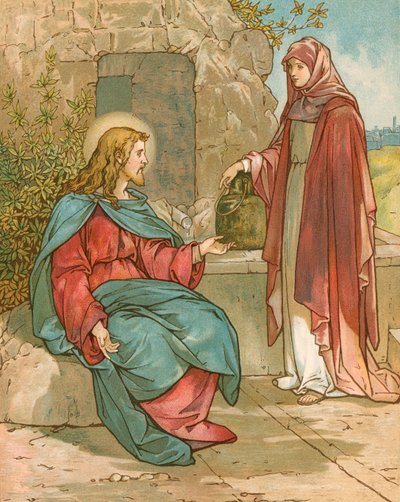 Cristo y la mujer de Samaria de John Lawson