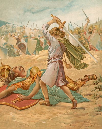 David a punto de matar a Goliat de John Lawson