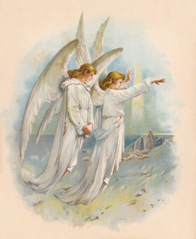 "Gloria a Dios en las alturas" (litografía en color) de John Lawson