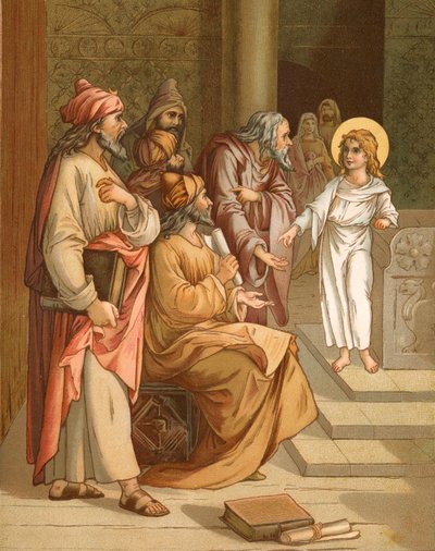 Jesús, de niño, en el Templo de John Lawson