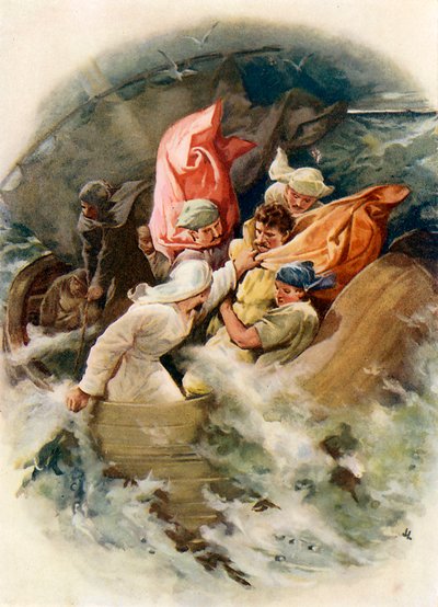 Jonás es arrojado al mar de John Lawson