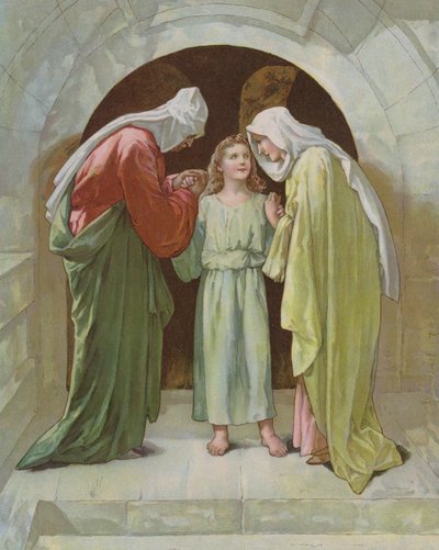 José y María encuentran a Jesús en el templo de John Lawson