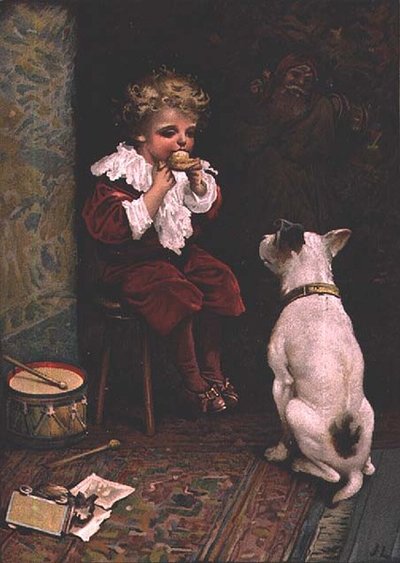 Pequeño Jack Horner, de un libro ilustrado de rimas infantiles de John Lawson