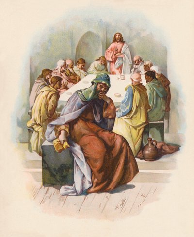 La Última Cena (litografía en color) de John Lawson