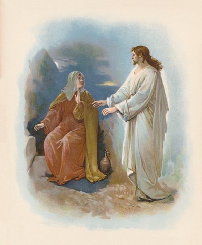 La mañana de la resurrección (litografía en color) de John Lawson