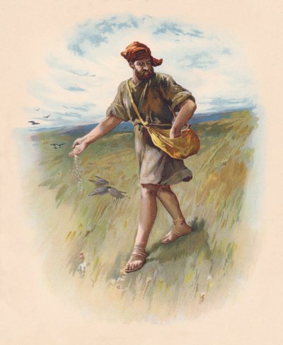 El Sembrador (litografía en color) de John Lawson