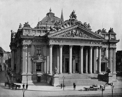 Bolsa de valores en Bruselas, c. 1900 de John Lawson Stoddard