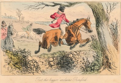 Rot el mendigo exclama Romford de John Leech, Hablot Knight Browne