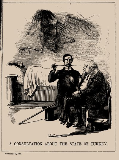 Una consulta sobre el estado de Turquía. Punch, 17 de septiembre de 1853, 1853 de John Leech