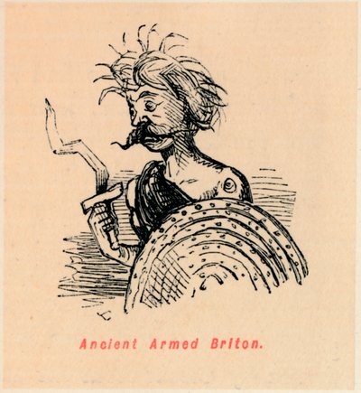 Antiguo britano armado, c. 1860 de John Leech