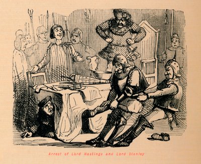 Arresto de Lord Hastings y Lord Stanley de John Leech