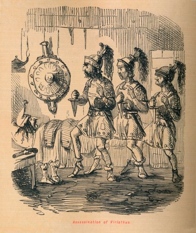 Asesinato de Viriato, 1852 de John Leech