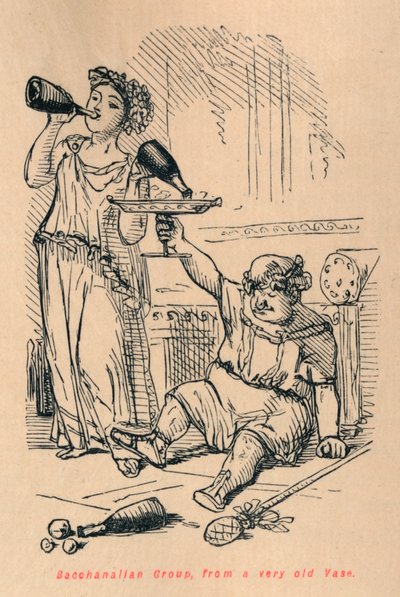 Grupo bacanal, de un jarrón muy antiguo de John Leech