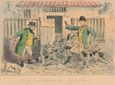 Billy es presentado a los Harriers de los Mayores, 1858 de John Leech