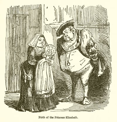 Nacimiento de la Princesa Isabel de John Leech