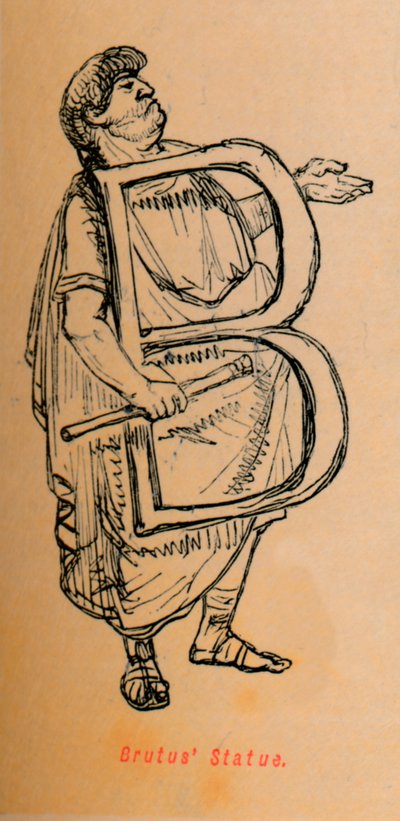 Estatua de Bruto, 1852 de John Leech