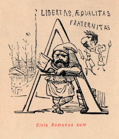Civis Romanus sum, 1852 de John Leech