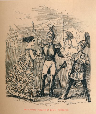 Conducta considerada de Escipión Africano, 1852 de John Leech