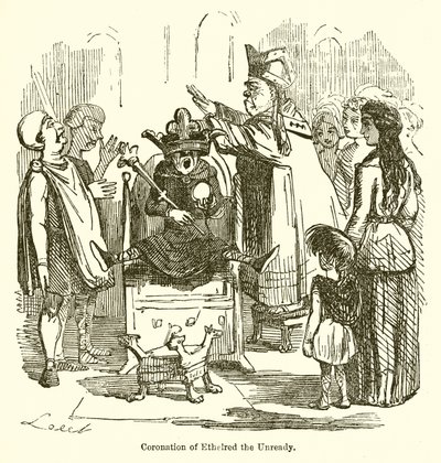 Coronación de Ethelred el Indeciso de John Leech