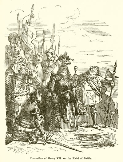 Coronación de Enrique VII en el Campo de Batalla de John Leech