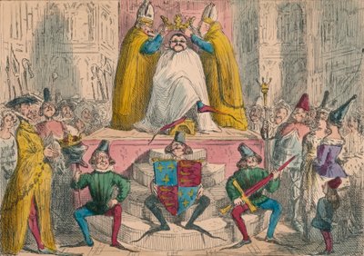 Coronación de Enrique IV según las mejores autoridades, 1850 de John Leech