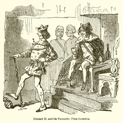 Eduardo II y su Favorito, Piers Gaveston de John Leech