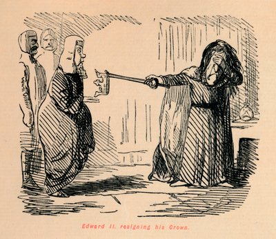 Eduardo II renunciando a su corona, c1860 de John Leech