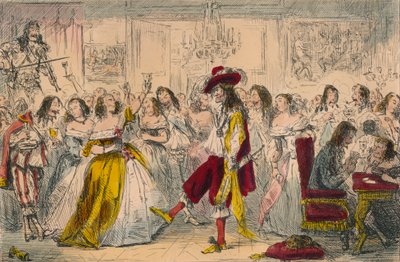Fiesta vespertina - Época de Carlos II de John Leech