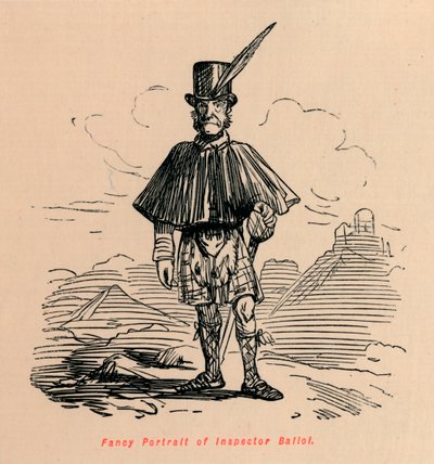 Retrato Imaginario del Inspector Balioi, c1860 de John Leech