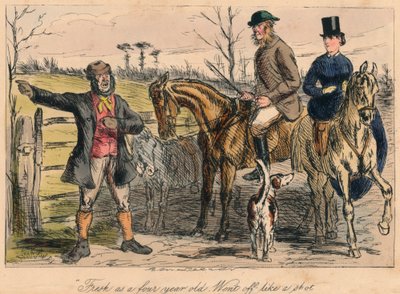 Fresco como un niño de cuatro años. Salió disparado, 1865 de John Leech