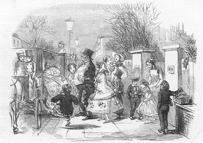 Yendo al Pantomima de John Leech