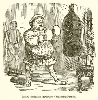 Enrique practicando antes de desafiar a Francisco de John Leech