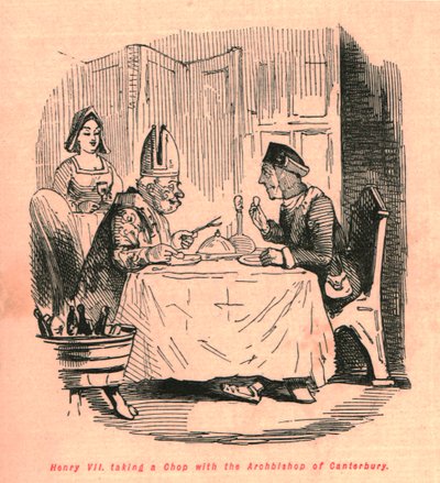 Enrique VII comiendo con el Arzobispo de Canterbury de John Leech