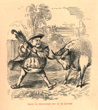 Henry está decidido a no dejarse intimidar, 1897 de John Leech