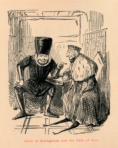 Enrique de Bolingbroke y el Duque de York, c1860 de John Leech