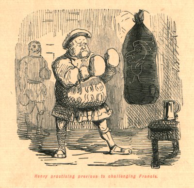 Enrique practicando antes de desafiar a Francisco, 1897 de John Leech