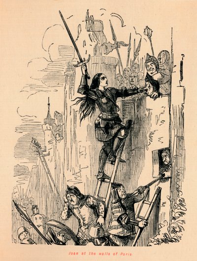 Juana en las murallas de París de John Leech