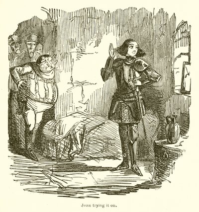 Joan probándoselo de John Leech