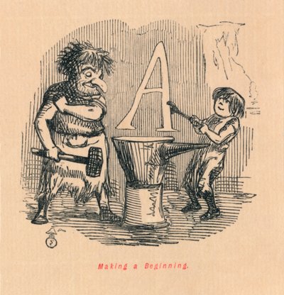 Haciendo un Comienzo, c1860, 1860 de John Leech