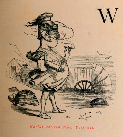 Marius retirado de los negocios, 1852 de John Leech