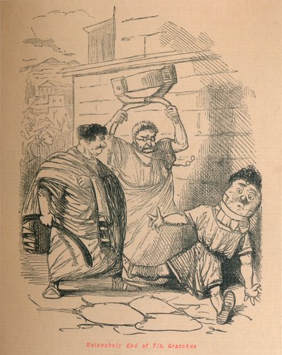 El melancólico fin de Tib Gracchus, 1852 de John Leech