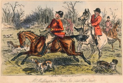 Mr Muffington en Placid Joe tarde Pull Devil, 1865 de John Leech